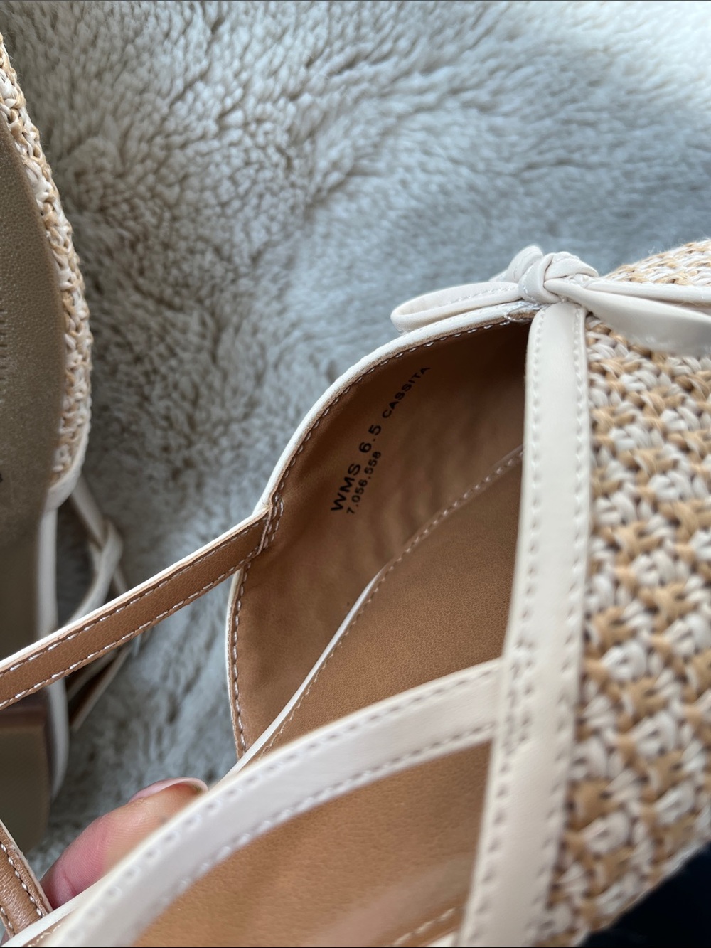 Dolce Vita Raffia slingback Flats Sz- 7 - Picture 12 of 13